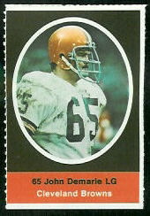 John Demarie 1972 Sunoco Stamps football card
