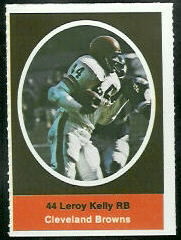 Leroy Kelly 1972 Sunoco Stamps football card