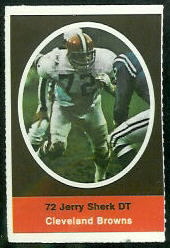 Jerry Sherk 1972 Sunoco Stamps football card