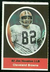 Jim Houston 1972 Sunoco Stamps football card Jim Houston 1972 Sunoco Stamps football card