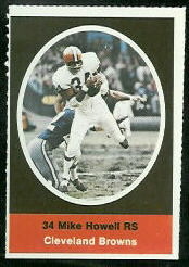 Mike Howell 1972 Sunoco Stamps football card