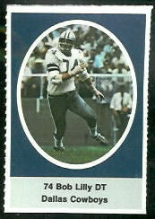 Bob Lilly 1972 Sunoco Stamps football card