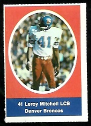 Leroy Mitchell 1972 Sunoco Stamps football card