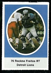 Rockne Freitas 1972 Sunoco Stamps football card