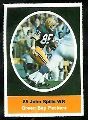 John Spilis 1972 Sunoco Stamps football card