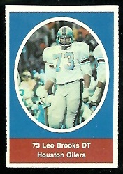 Leo Brooks 1972 Sunoco Stamps football card