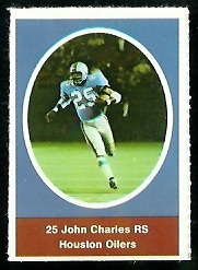 John Charles 1972 Sunoco Stamps football card