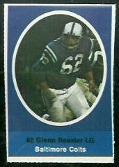 Glenn Ressler 1972 Sunoco Stamps football card