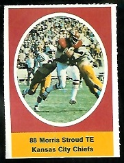 Morris Stroud 1972 Sunoco Stamps football card