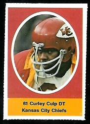 Curley Culp 1972 Sunoco Stamps football card