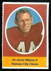 Jerrel Wilson 1972 Sunoco Stamps football card