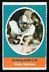 Doug Swift 1972 Sunoco Stamps football card