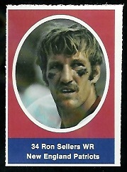 Ron Sellers 1972 Sunoco Stamps football card