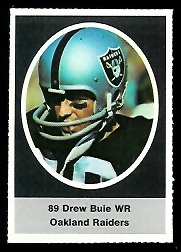 Drew Buie 1972 Sunoco Stamps football card