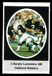 Daryle Lamonica 1972 Sunoco Stamps football card