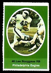 Lee Bouggess 1972 Sunoco Stamps football card