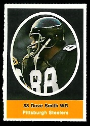 Dave Smith 1972 Sunoco Stamps football card