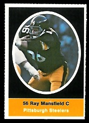 Ray Mansfield 1972 Sunoco Stamps football card