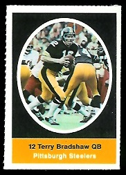 Terry Bradshaw 1972 Sunoco Stamps football card Terry Bradshaw 1972 Sunoco Stamps football card