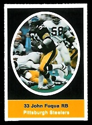 John Fuqua 1972 Sunoco Stamps football card