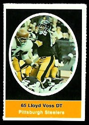 Lloyd Voss 1972 Sunoco Stamps football card Lloyd Voss 1972 Sunoco Stamps football card