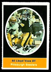 Lloyd Voss 1972 Sunoco Stamps football card