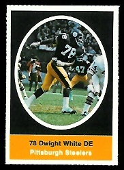 Dwight White 1972 Sunoco Stamps football card