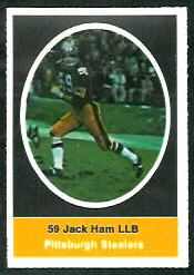 Jack Ham 1972 Sunoco Stamps football card