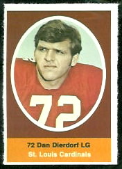 1972 Sunoco Stamps #531: Dan Dierdorf