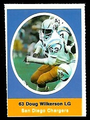 Doug Wilkerson 1972 Sunoco Stamps football card Doug Wilkerson 1972 Sunoco Stamps football card
