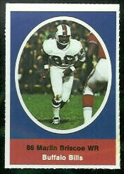 Marlin Briscoe 1972 Sunoco Stamps football card