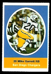 Mike Garrett 1972 Sunoco Stamps football card Mike Garrett 1972 Sunoco Stamps football card