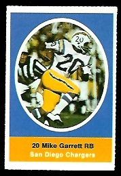 Mike Garrett 1972 Sunoco Stamps football card