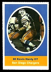 Kevin Hardy 1972 Sunoco Stamps football card