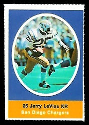 Jerry LeVias 1972 Sunoco Stamps football card