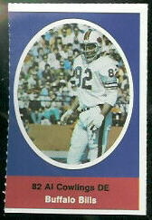 Al Cowlings 1972 Sunoco Stamps football card Al Cowlings 1972 Sunoco Stamps football card