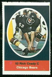 Rich Coady 1972 Sunoco Stamps football card