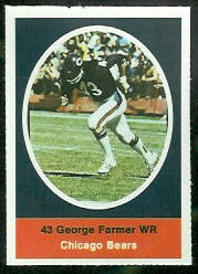 George Farmer 1972 Sunoco Stamps football card