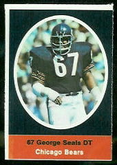 George Seals 1972 Sunoco Stamps football card