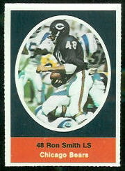 Ron Smith 1972 Sunoco Stamps football card