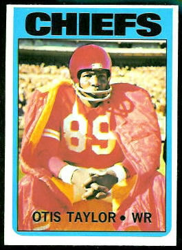 Otis Taylor 1972 Topps football card