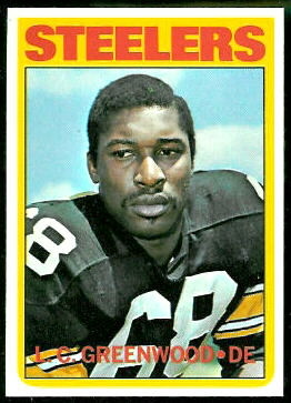 L.C. Greenwood 1972 Topps football card L.C. Greenwood 1972 Topps football card