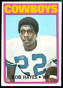 Bob Hayes 1972 Topps football card