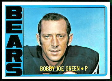Bobby Joe Green 1972 Topps football card