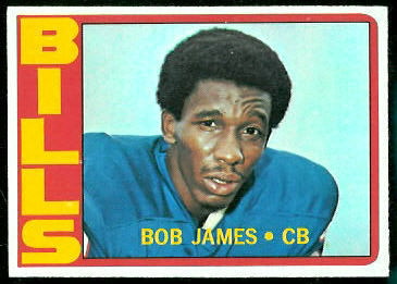 Bob James 1972 Topps football card