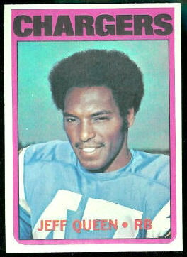 Jeff Queen 1972 Topps football card