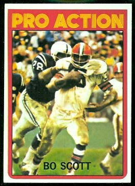 Bo Scott Pro Action 1972 Topps football card