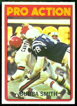 Bubba Smith Pro Action 1972 Topps football card