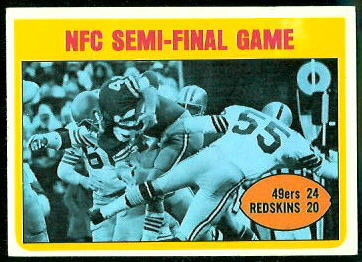NFC Semi-Final Game 1972 Topps football card