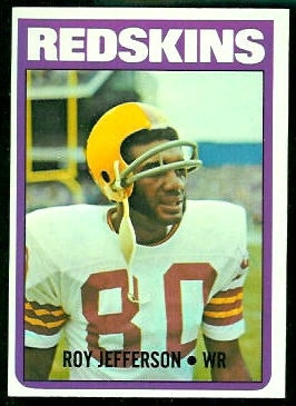 Roy Jefferson 1972 Topps football card